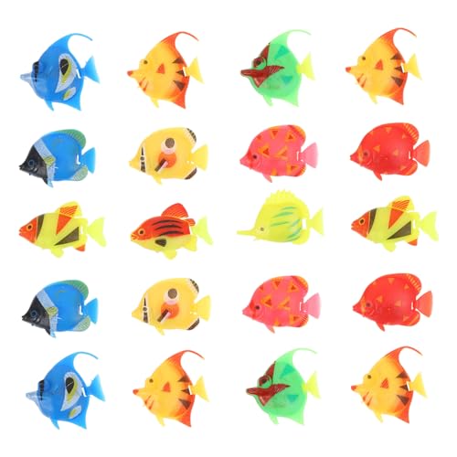Yardwe Künstliche Schwimmende Fische Für Aquarien 20 Stück Mini-Simulation Aquarium-Dekoration Unterwasser-Aquarium- Zufälliger Stil von Yardwe