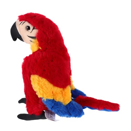 Yardwe Künstlicher Papagei Plüschtier Realistisches Design Plüschvogel Deko für Arbeitszimmer Kreative Partydeko Weiches Kuscheltier für Erwachsene Lebensechte von Yardwe