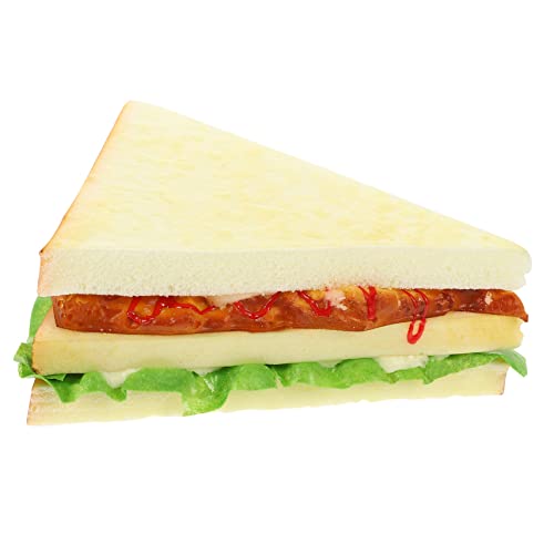 Yardwe Künstliches Sandwich Modell Realistisches Brot Modell Für Fotografie Und Dekoration Als Küchen Requisite Für Kreative Projekte Fake Food Sandwich Für Vitrinen von Yardwe
