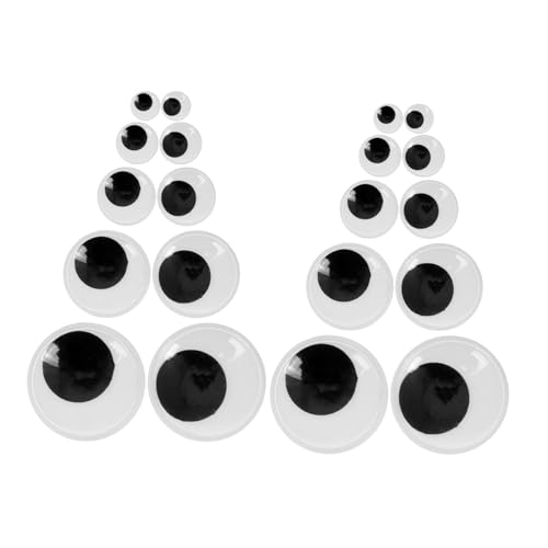 Yardwe Kunststoff Wackelaugen Verschiedenen Selbstklebende Schwarze und Weiße Augen für DIY Bastelprojekte Puppen und Kreative Kindergartenaktivitäten Yardwe Kunststoff Wackelaugen Verschiedenen Selbstklebende Schwarze und Weiße Augen für DIY Bastelprojekte Puppen und Kreative Kindergartenaktivitäten von Yardwe
