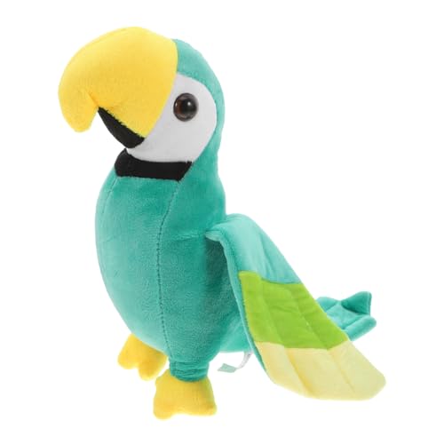 Yardwe Kuscheltier Papagei Plüschtier Realistisches Vogelspielzeug für Partydekor und Schlafzimmeraccessoire Sicher und für Jungen und Mädchen von Yardwe