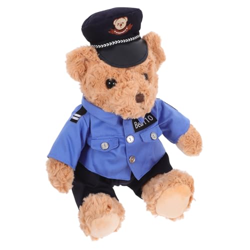 Yardwe Sitzender Polizeibär Plüschspielzeug Weiches Stofftier für Jungen und Mädchen Dekoration und Geburtstagsgeschenk Kuscheliges Kinderspielzeug für Neugeborene und Kleinkinder Yardwe Sitzender Polizeibär Plüschspielzeug Weiches Stofftier für Jungen und Mädchen Dekoration und Geburtstagsgeschenk Kuscheliges Kinderspielzeug für Neugeborene und Kleinkinder von Yardwe