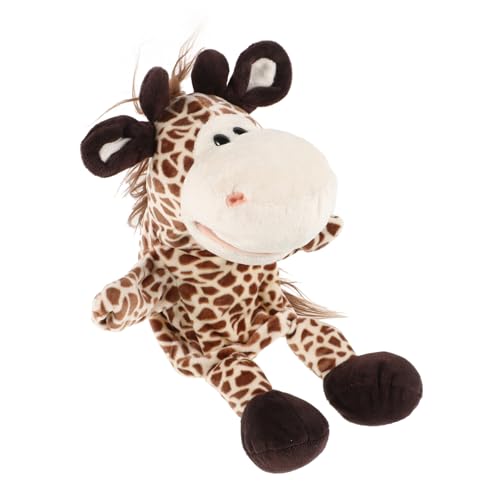 Yardwe Kuscheltiere Stofftiere Puppentheater Theater Für Geschichtenerzählen Stofftiere Mundpuppe Mit Zunge Fotopuppe Spieltiere Figuren Kleinkinderpuppen Hundepuppe Plüsch von Yardwe