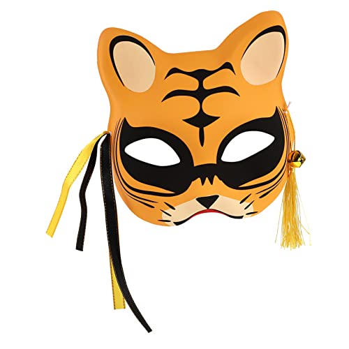 Yardwe Leuchtende Halbgesichts Tiger Maske Unisex Cosplay Party Kostüm Maske mit Stabilem Riemen für Halloween Karneval Festival Rollenspiel Yardwe Leuchtende Halbgesichts Tiger Maske Unisex Cosplay Party Kostüm Maske mit Stabilem Riemen für Halloween Karneval Festival Rollenspiel von Yardwe