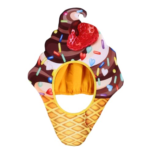 Yardwe Lustiger Eiscreme Partyhut aus Weichem Material Dekorative Cosplay Kopfbedeckung für Erwachsene Wiederverwendbar und Bequem für Karneval Fasching und Fotoshootings Yardwe Lustiger Eiscreme Partyhut aus Weichem Material Dekorative Cosplay Kopfbedeckung für Erwachsene Wiederverwendbar und Bequem für Karneval Fasching und Fotoshootings von Yardwe