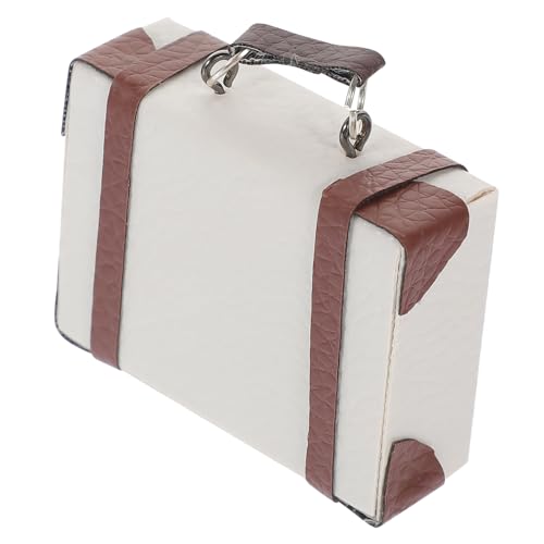 Yardwe MINI Model Aktentasche Mini- -Koffer- Mini-Hauskoffer Miniaturgepäck Koffer für das Spielhaus Mini-Koffer Mini-Raumdekoration Miniatur-Vintage-Koffer Pu Beige Yardwe MINI Model Aktentasche Mini- -Koffer- Mini-Hauskoffer Miniaturgepäck Koffer für das Spielhaus Mini-Koffer Mini-Raumdekoration Miniatur-Vintage-Koffer Pu Beige von Yardwe