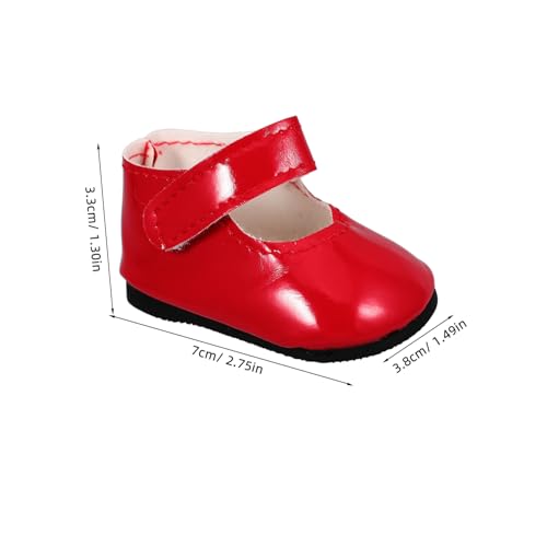 Yardwe Mädchen Puppenschuhe aus PU Miniatur Stiefel für Puppen Langlebiges Puppenzubehör Fördert Kreatives und Verleiht Puppen Eleganten Stil Yardwe Mädchen Puppenschuhe aus PU Miniatur Stiefel für Puppen Langlebiges Puppenzubehör Fördert Kreatives und Verleiht Puppen Eleganten Stil von Yardwe