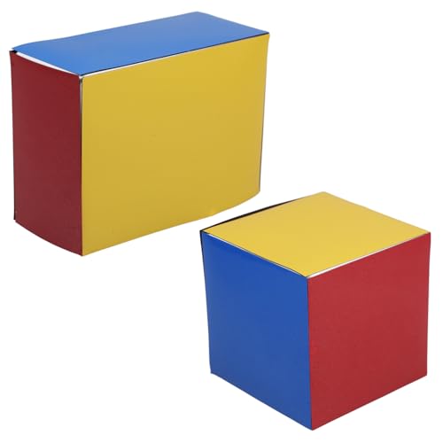 Yardwe Magnetisches Modell Abnehmbar Magnetische Rahmen für Grundschule Rechteckige und Kubische Formen Interaktives Lernspielzeug für und Flächenberechnung von Yardwe