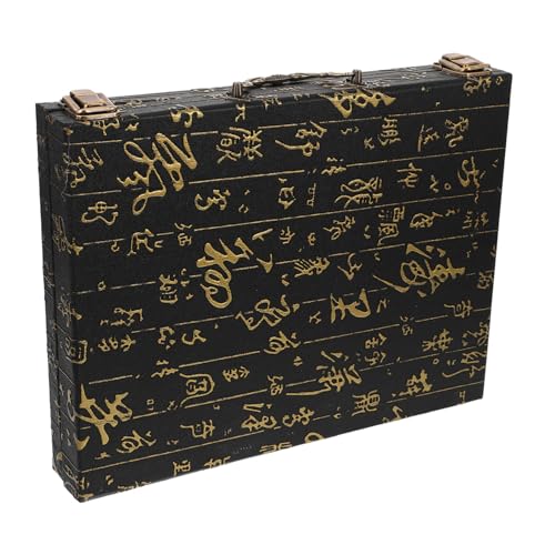 Yardwe Mahjong Aufbewahrungsbox aus Holz mit Elegantem Präge Design Großzügigem Stauraum für Mahjong Steine Multifunktional für Schach und Andere Brettspiele Stilvolles Accessoire Yardwe Mahjong Aufbewahrungsbox aus Holz mit Elegantem Präge Design Großzügigem Stauraum für Mahjong Steine Multifunktional für Schach und Andere Brettspiele Stilvolles Accessoire von Yardwe