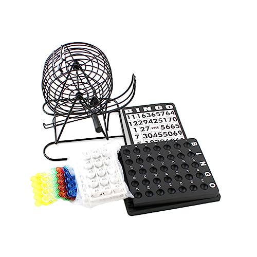 Yardwe Manuelle Ball Lotteriemaschine mit Metallkugeln Traditioneller Bingo Shaker Trinkspiel für Familien und Partyspaß Praktischem Ablagefach Schwarzes Gehäuse Yardwe Manuelle Ball Lotteriemaschine mit Metallkugeln Traditioneller Bingo Shaker Trinkspiel für Familien und Partyspaß Praktischem Ablagefach Schwarzes Gehäuse von Yardwe