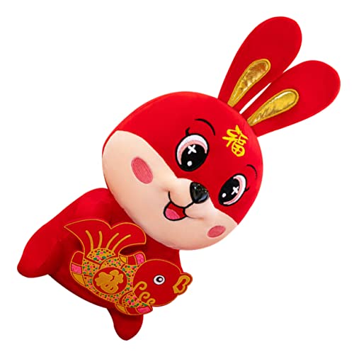 Yardwe Maskottchenplüschspielzeug hasenpuppe Hasen plüschtier ausgestopft Plüschfigurenspielzeug Hasenjahr gefülltes Hasenspielzeug Plüschkaninchenpuppenspielzeug PP Baumwolle rot Yardwe Maskottchenplüschspielzeug hasenpuppe Hasen plüschtier ausgestopft Plüschfigurenspielzeug Hasenjahr gefülltes Hasenspielzeug Plüschkaninchenpuppenspielzeug PP Baumwolle rot von Yardwe