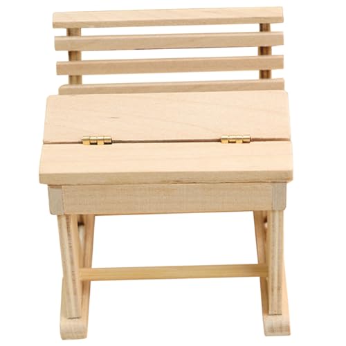 Yardwe Maßstab Handgefertigt Dekoration Für Miniaturwohnungen Schulbank Design Für Mini Craft Und Sammler von Yardwe