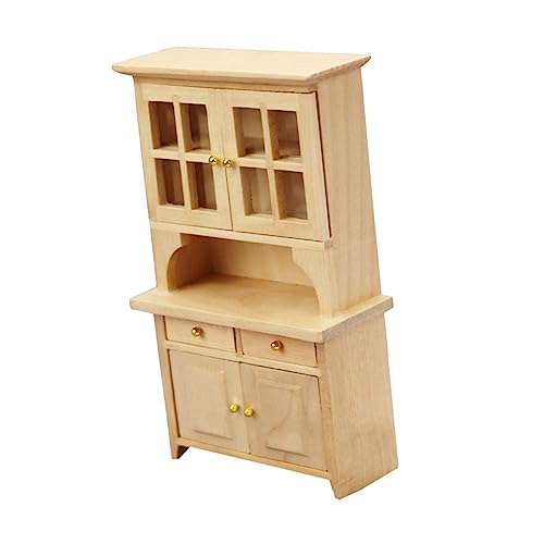 Yardwe Maßstab Mini Bücherregal Robustes DIY Deko Bücherregal Leicht zu Reinigen für Puppenhaus und Miniaturzimmer von Yardwe