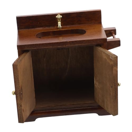 Yardwe Maßstab Waschbecken Schrank mit Becken Realistische Badezimmer Szene Langlebige Holzstruktur Interaktive Funktionen für Kreatives Spiel Yardwe Maßstab Waschbecken Schrank mit Becken Realistische Badezimmer Szene Langlebige Holzstruktur Interaktive Funktionen für Kreatives Spiel von Yardwe