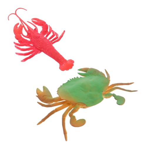 Yardwe Meerestiermodell Für Meerestiere Kleine Meerestierfiguren Fischspielzeug Für Krabbe Kleintierspielzeug Kleine Meerestiere Meeresbewohner Hummer- Plastik von Yardwe