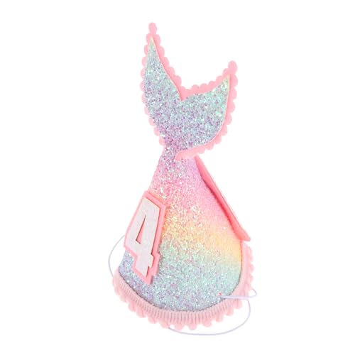 Yardwe Meerjungfrau Geburtshut für Glitzerndes Partyzubehör für Mädchen Bequemes Design für Geburtstagsfeiern und Kostümpartys Leuchtende Farben für Fröhliche Anlässe Yardwe Meerjungfrau Geburtshut für Glitzerndes Partyzubehör für Mädchen Bequemes Design für Geburtstagsfeiern und Kostümpartys Leuchtende Farben für Fröhliche Anlässe von Yardwe