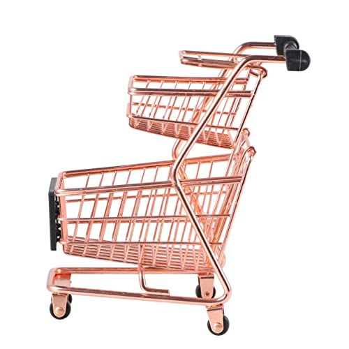 Yardwe Mini-Einkaufswagen- Babyspielzeug Kleinkindspielzeug Trolley-Spielset Trolley- Mini-Einkaufswagen mit Zwei Ebenen Golden Yardwe Mini-Einkaufswagen- Babyspielzeug Kleinkindspielzeug Trolley-Spielset Trolley- Mini-Einkaufswagen mit Zwei Ebenen Golden von Yardwe