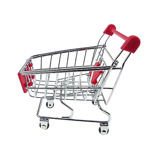 Yardwe Mini Einkaufswagen Für Trolley Spielset Galvanisierung Für Rollenspiele Und Lernentwicklung Zufälligen Farben Erhältlich von Yardwe
