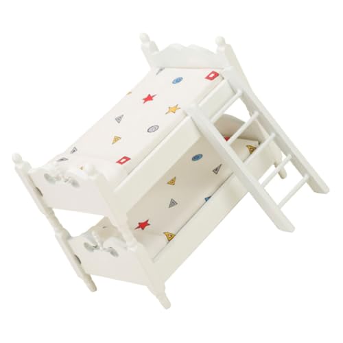 Yardwe Mini-Etagenbett aus Holz Kleinkinder Puppendekor Koje Miniatur puppenhaus Schlafzimmer puppenhaus Einrichtung Modell für Puppenhausmöbel Puppenhaus Mini-Etagenbett-Requisite Stoff Yardwe Mini-Etagenbett aus Holz Kleinkinder Puppendekor Koje Miniatur puppenhaus Schlafzimmer puppenhaus Einrichtung Modell für Puppenhausmöbel Puppenhaus Mini-Etagenbett-Requisite Stoff von Yardwe