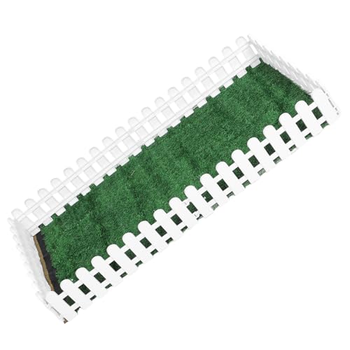Yardwe Mini Farm Decor Landschaftsgestaltung Zaun Gartendekoration Miniatur- für landwirtschaftliche Geräte Mini-Kuhfiguren Miniaturtiere Mini-Kühe Kanten Plastik von Yardwe