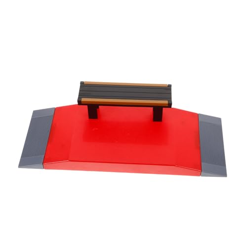 Yardwe Mini Finger Skateboard Ramp Lustiges Skate Park Zubehör aus Kunststoff für Erwachsene für DIY Fingerboarding und Training Installieren Vielseitige Gestaltungsmöglichkeiten von Yardwe