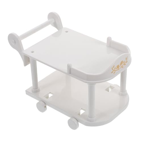 Yardwe Mini Food Truck Puppenhaus Küchenzubehör Küche Mini Simulationsspielzeug Puppenhaus Miniaturzubehör Puppenhaus Mini Möbeldekoration Puppenhaus Küchenmodell Kunststoff Weiß von Yardwe