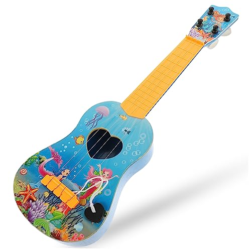Yardwe Mini Gitarre Für Musikinstrument Zur Frühen Cartoon Unicorn Design Anfängerinstrument Für Jungen Und Sicheres Leichtes Aus Hochwertigem Material von Yardwe