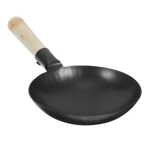 Yardwe Mini Küchenutensil Pretend Play Kleiner Gusseisen Wok für Fantasievolles und Kreative Rollenspiele von Yardwe