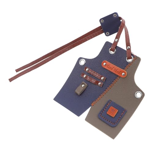 Yardwe Mini Pu Patchwork Schürze Für Puppen Puppenhaus Mini Schürze Zum Fotografieren – Verleiht Miniatur Reparaturwerkstatt Szenen Einen Realistischen Touch von Yardwe