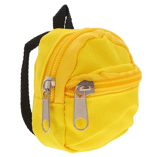 Yardwe Mini Puppen Rucksack Dekorativer Mini Rucksack Für Puppen Aus Polyester Perfekter Schulranzen Für Miniaturpuppen Als Puppenzubehör von Yardwe