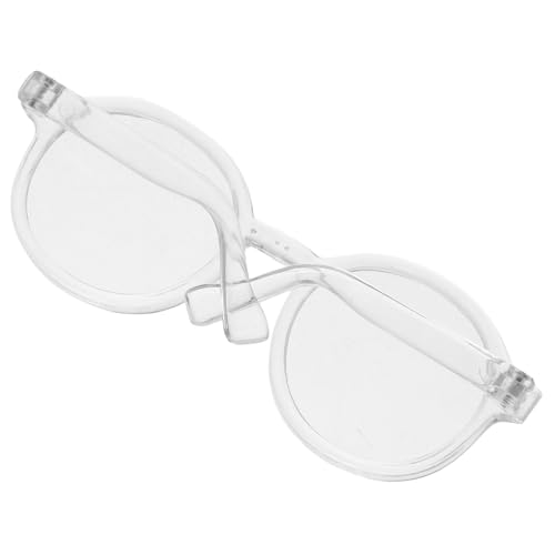 Yardwe Mini Puppenbrille Transparent Kunststoff Eyewear Accessoire für Puppen Modisches Design Vielseitiges Puppenkostüm Zubehör für Puppenkleidung und Dress Up Spiele von Yardwe