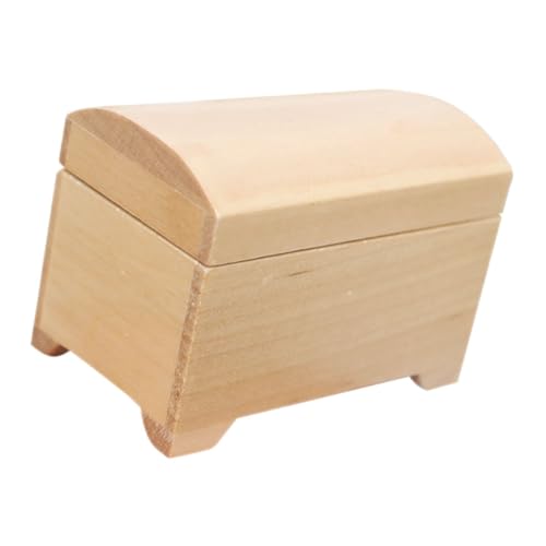 Yardwe Mini Puppenhaus Holz Aufbewahrungsbox Miniatur Modell Handgefertigt Rustikal für Puppenhaus Miniatur Szene und DIY Landschaft Langlebig und Vielseitig von Yardwe