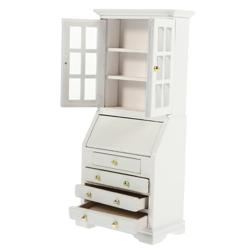 Yardwe Mini Simuliertes Bücherregal Schreibtisch Lagerschrank Minischrank zum Basteln Miniatur -Schlafzimmermöbel Mini-Hausschrank Miniatur-Szenen-Seitenschrank Holz Weiß Yardwe Mini Simuliertes Bücherregal Schreibtisch Lagerschrank Minischrank zum Basteln Miniatur -Schlafzimmermöbel Mini-Hausschrank Miniatur-Szenen-Seitenschrank Holz Weiß von Yardwe