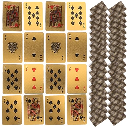 Yardwe Mini-Spielkarten Minikarten Tragbares Spielkartenset kleines Spielkartenset Kartenspiel kleine Karten Mini-Kartenspiel kleine Spielkarten Papier Golden Yardwe Mini-Spielkarten Minikarten Tragbares Spielkartenset kleines Spielkartenset Kartenspiel kleine Karten Mini-Kartenspiel kleine Spielkarten Papier Golden von Yardwe