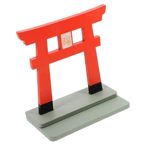 Yardwe Mini Tür Deko aus Holz Antike Stil Tür Ornament Kreative Tischdeko für Puppenhaus Wohnaccessoires Traditionelle Chinesische Architektur Langlebiges Stilvolles Design von Yardwe