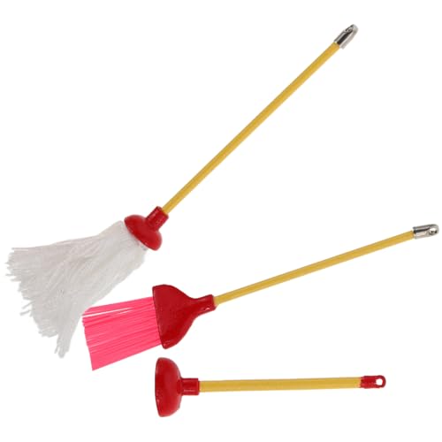 Yardwe Mini-mopp-Modell Kleinkind Besen Mini-Besen Mini-puppenhausmöbel Kinderbesen Plastik Yardwe Mini-mopp-Modell Kleinkind Besen Mini-Besen Mini-puppenhausmöbel Kinderbesen Plastik von Yardwe