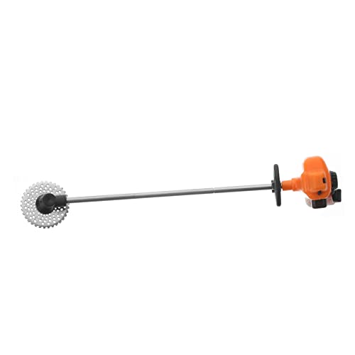 Yardwe Mini -rasenmähermodell Mini-rasenmäher Winzig Miniaturen Gras Rasenmäher -rasenmäher Klein Puppenhaus Miniatur-rasenmäher Modell Mini-mäher Orange PVC von Yardwe