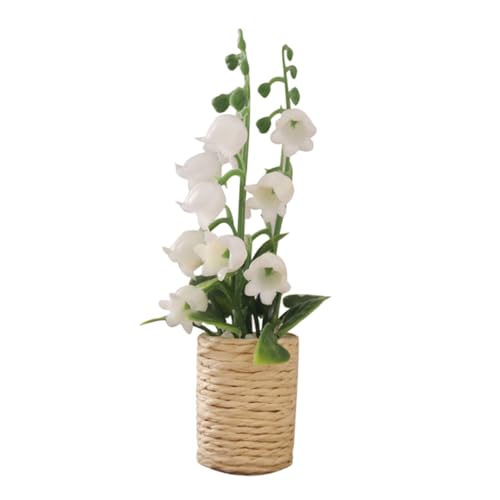 Yardwe Miniatur Blumentopfmodell kunstpflanze kunstplflanze grünpflanze Zimmerpflanze pflanzendeko Kleiner Bonsai Mini-Blumentopf Miniaturblumentopf Kleiner Blumentopf Plastik von Yardwe
