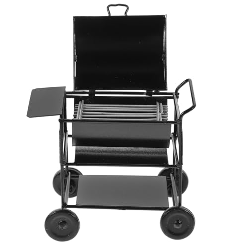 Yardwe Miniatur Grill für Puppenhaus Realistisches BBQ Zubehör für Kreative Spielsz Szenen Sicher und Kinderfreundlich für Miniaturgarten und DIY Projekte von Yardwe