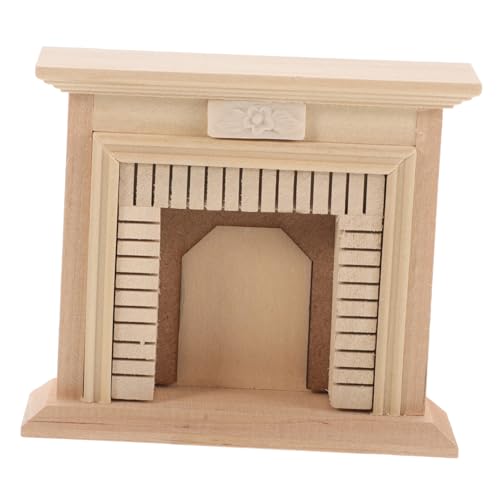 Yardwe Miniatur Holzkamin für Puppenhaus Unbemaltes Kaminmodell als Zubehör für Miniaturmöbel für Kreative Spielwelten und Heimdekoration Yardwe Miniatur Holzkamin für Puppenhaus Unbemaltes Kaminmodell als Zubehör für Miniaturmöbel für Kreative Spielwelten und Heimdekoration von Yardwe