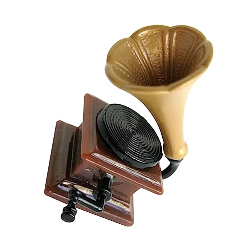 Yardwe Miniatur-Phonographenmodell für kinderspielzeug kinderknallzeug mini musikbox Chic Decoration Mini-Phonograph- Mini-Phonographenmodell Harz Light Brown Yardwe Miniatur-Phonographenmodell für kinderspielzeug kinderknallzeug mini musikbox Chic Decoration Mini-Phonograph- Mini-Phonographenmodell Harz Light Brown von Yardwe