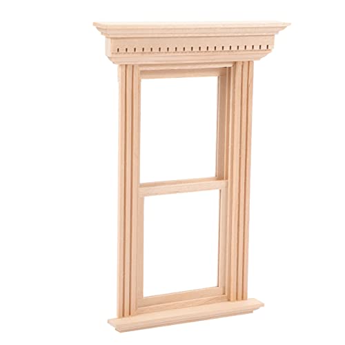 Yardwe Miniatur Puppenhaus Fensterrahmen Modell Teilige Schiebefenster Küchenrollläden Zubehör für Puppenmöbel Dekoratives DIY für Puppenhaus Schlafzimmer und Wohnzimmer von Yardwe