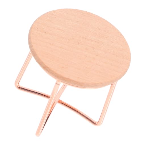 Yardwe Miniatur Runder Endtisch Geeignet für Wohnzimmer und Esszimmer Dekoration Detailreiches Puppenhaus Accessoire von Yardwe