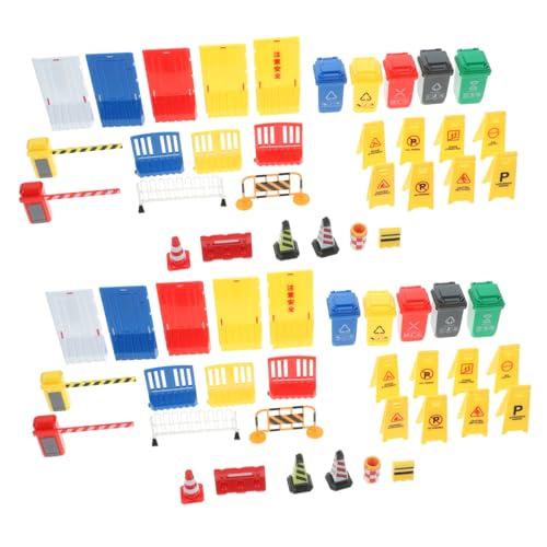 Yardwe Miniatur Verkehrsbarriere Set Teiliges Lernspielzeug für Verkehrserziehung für Themenpartys Dekoration für Kinderfeste Fördert und Interaktion Yardwe Miniatur Verkehrsbarriere Set Teiliges Lernspielzeug für Verkehrserziehung für Themenpartys Dekoration für Kinderfeste Fördert und Interaktion von Yardwe