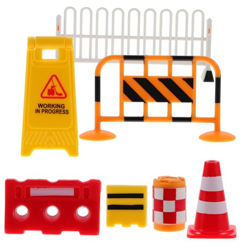 Yardwe Miniatur Verkehrszeichen Set Simulationstraffic für und Lernspielzeug für Kreative Verkehrserziehung Familie und Kindergarten von Yardwe