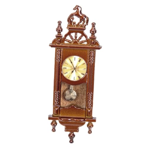 Yardwe Miniatur-Vintage-Römische Uhr Hängende Uhrenspielzeug Zubehör Mini-Wanduhr Puppenhaus kinderzimmer Uhr für Puppenstubenmöbel Uhr Metall Brown Yardwe Miniatur-Vintage-Römische Uhr Hängende Uhrenspielzeug Zubehör Mini-Wanduhr Puppenhaus kinderzimmer Uhr für Puppenstubenmöbel Uhr Metall Brown von Yardwe