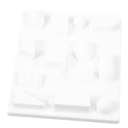Yardwe Miniaturregal Zubehör für Puppenhäuser kleines Puppenhaus bescherung Weihnachten weinachts entzückende Mini-Möbel Desktop-Mini-Hausdekoration Plastik Weiß von Yardwe