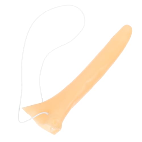 Yardwe Mit Langer Nase Kostümnase Falsche Nase Hexennasenprothese Hexenrequisiten Halloween-Cosplay Party Nase Kostümzubehör Halloween-Nase Cosplay-Nase Prothetische Nase Khaki Vinyl von Yardwe