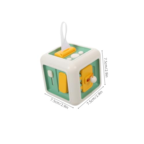 Yardwe Montessori Activity Cube Seitig Montessori Lernwürfel für Kleinkinder Vorschule Reisewürfel Motorik Formenerkennung und Kognitiven Fähigkeiten von Yardwe