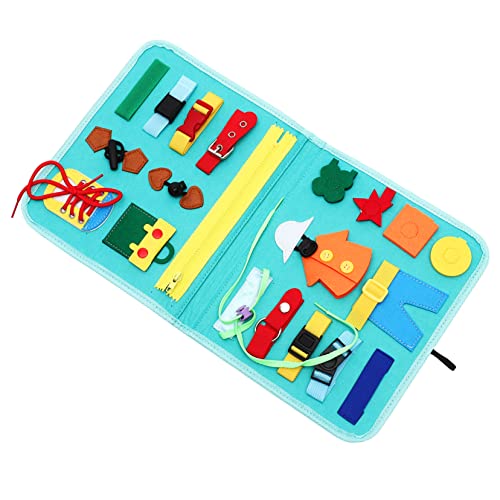 Yardwe Montessori Busy Board aus Hochwertigem Filz mit Lernuhr Buchstaben und Lebensfertigkeiten Weiches Kindersicheres Activity für Jungen und Mädchen Pädagogisches Sensorikspielzeug Yardwe Montessori Busy Board aus Hochwertigem Filz mit Lernuhr Buchstaben und Lebensfertigkeiten Weiches Kindersicheres Activity für Jungen und Mädchen Pädagogisches Sensorikspielzeug von Yardwe